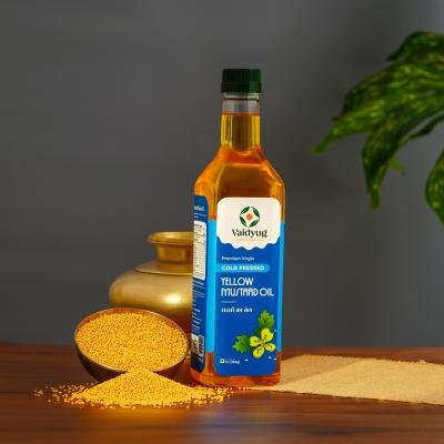 Yellow Mustard Oil - 500ml, 1000ml Bottle(Plastic, Glass)