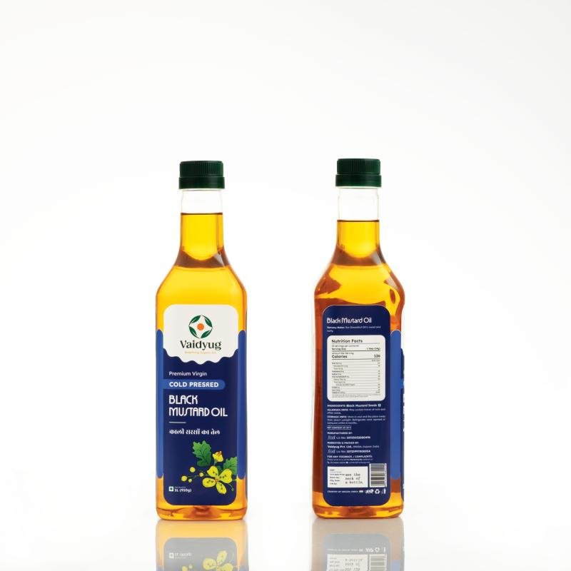 Black mustard Oil - 500ml, 1000ml Bottle(Plastic, Glass)