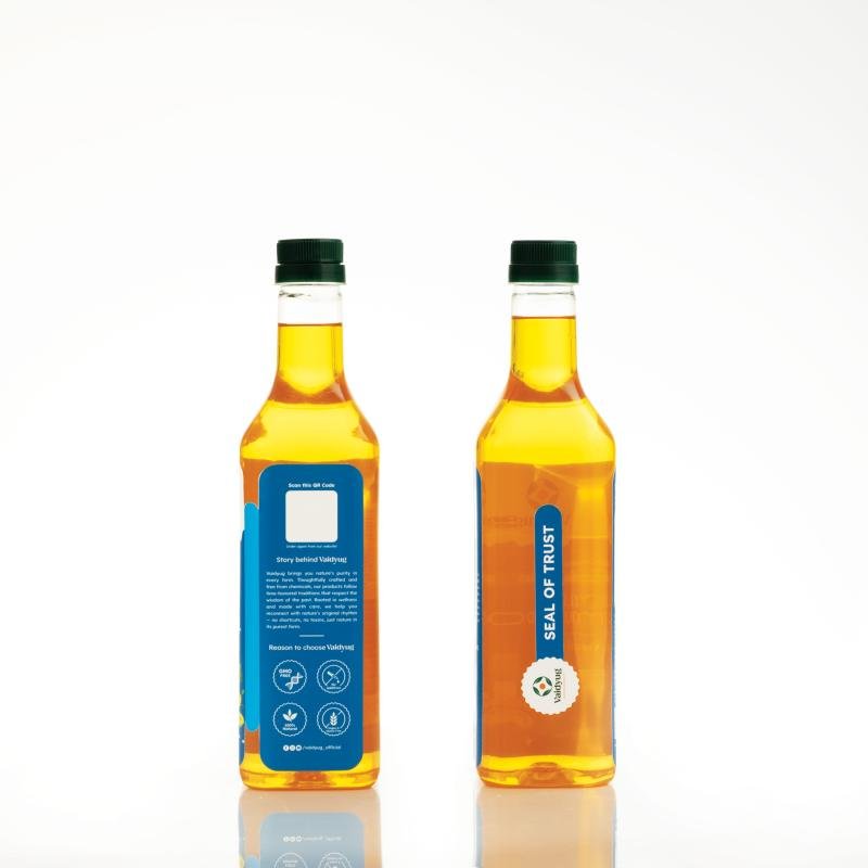 Yellow Mustard Oil - 500ml, 1000ml Bottle(Plastic, Glass)